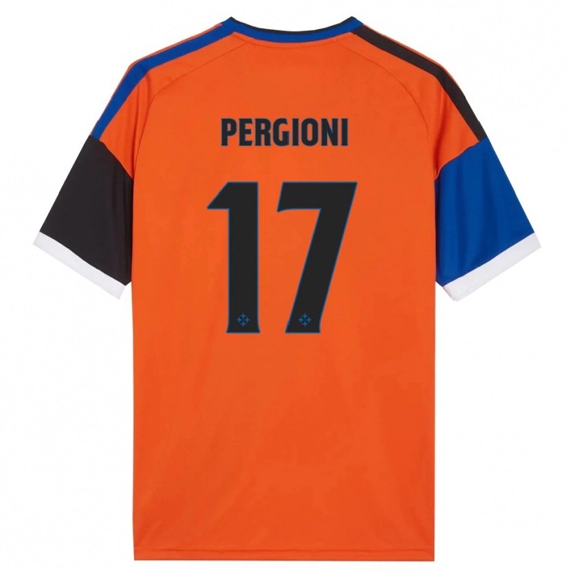 DanxenレディースKevin Pergioni#17オレンジ ブルー ブラック ホワイトアウェイシャツ2026/27ジャージーユニフォーム