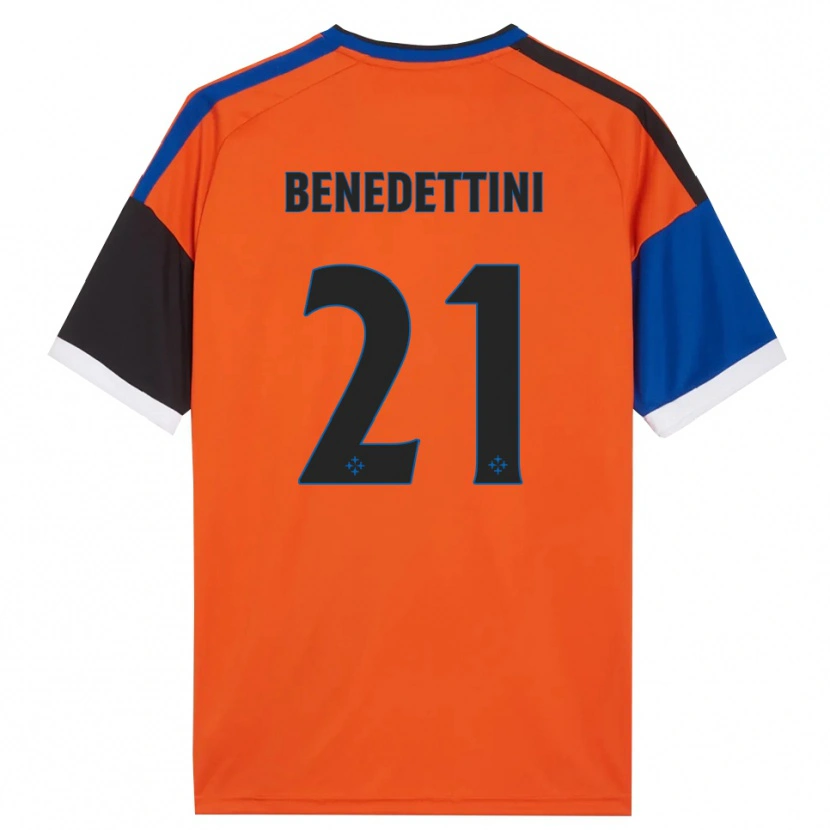 DanxenレディースFilippo Benedettini#21オレンジ ブルー ブラック ホワイトアウェイシャツ2026/27ジャージーユニフォーム