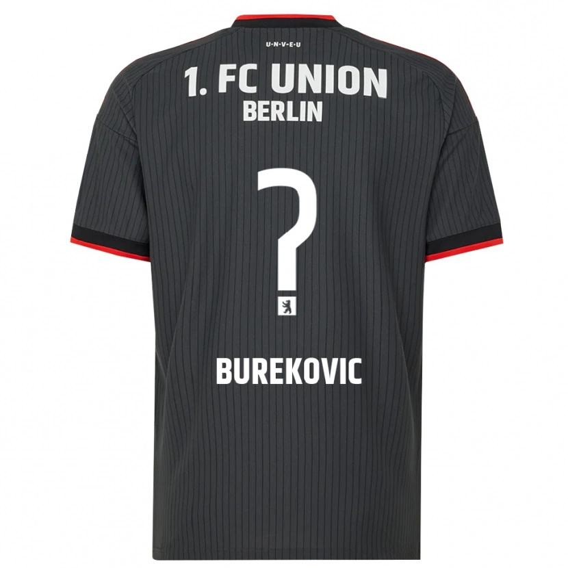 DanxenレディースAdin Burekovic#0ブラック ホワイトレッドアウェイシャツ2026/27ジャージーユニフォーム
