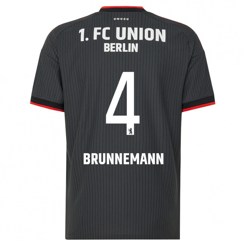 DanxenレディースLaurenz Brunnemann#4ブラック ホワイトレッドアウェイシャツ2026/27ジャージーユニフォーム