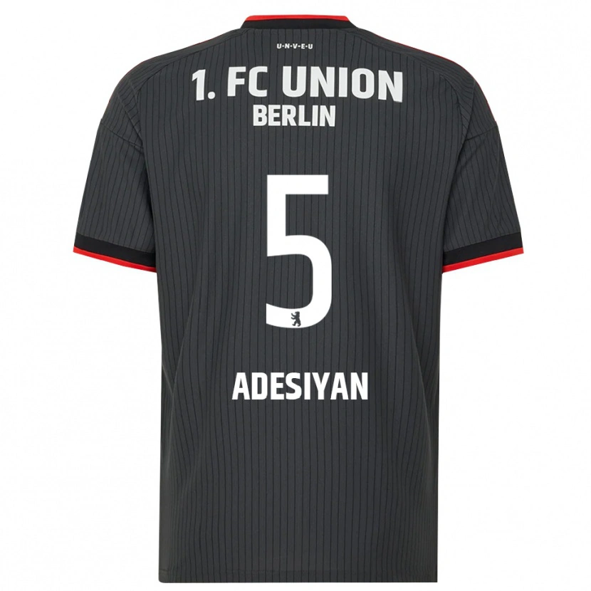 DanxenレディースOlufemi Adesiyan#5ブラック ホワイトレッドアウェイシャツ2026/27ジャージーユニフォーム