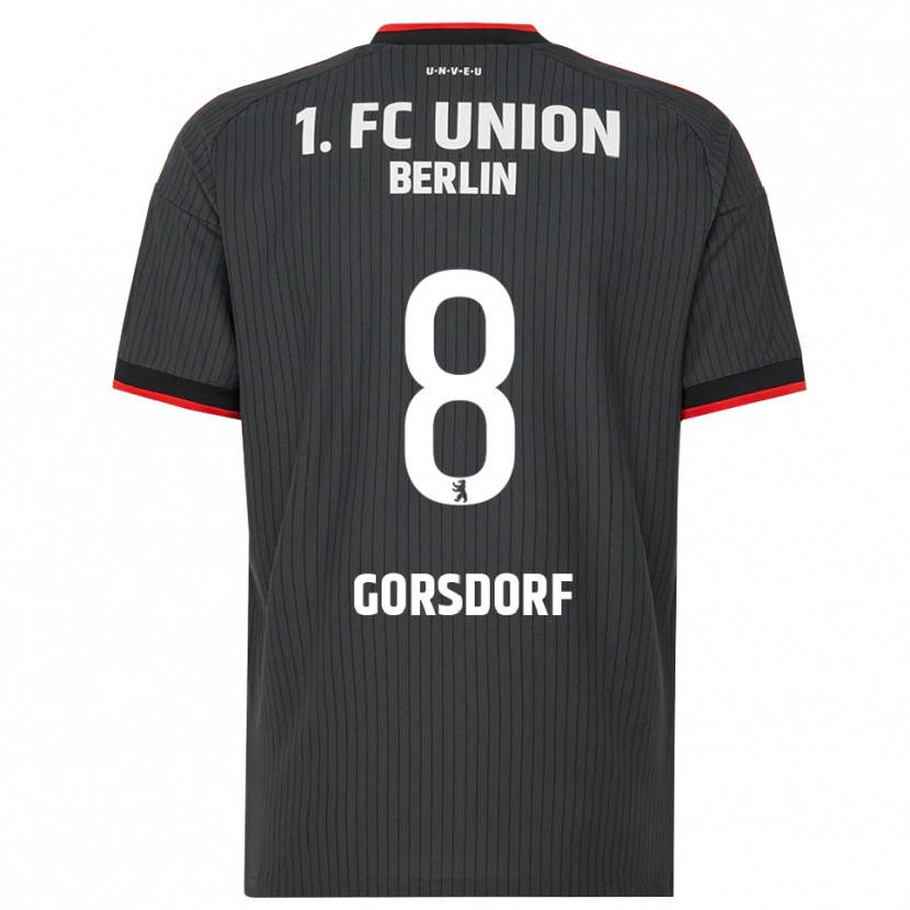 DanxenレディースLisa Görsdorf#8ブラック ホワイトレッドアウェイシャツ2026/27ジャージーユニフォーム