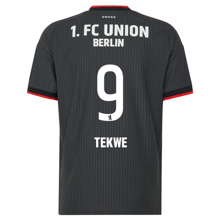 DanxenレディースHarry Tekwe#9ブラック ホワイトレッドアウェイシャツ2026/27ジャージーユニフォーム