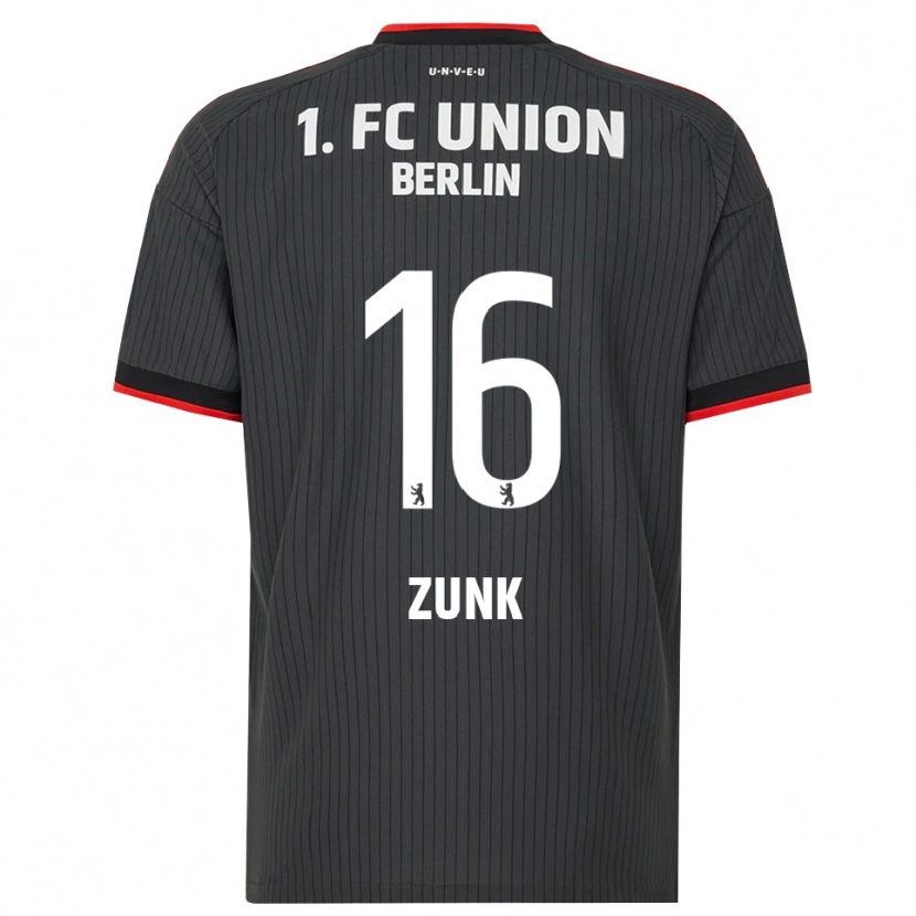 DanxenレディースNiklas Zunk#16ブラック ホワイトレッドアウェイシャツ2026/27ジャージーユニフォーム