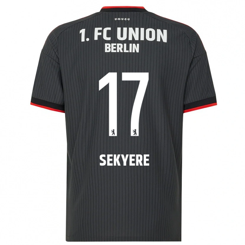 DanxenレディースAnderson Sekyere#17ブラック ホワイトレッドアウェイシャツ2026/27ジャージーユニフォーム