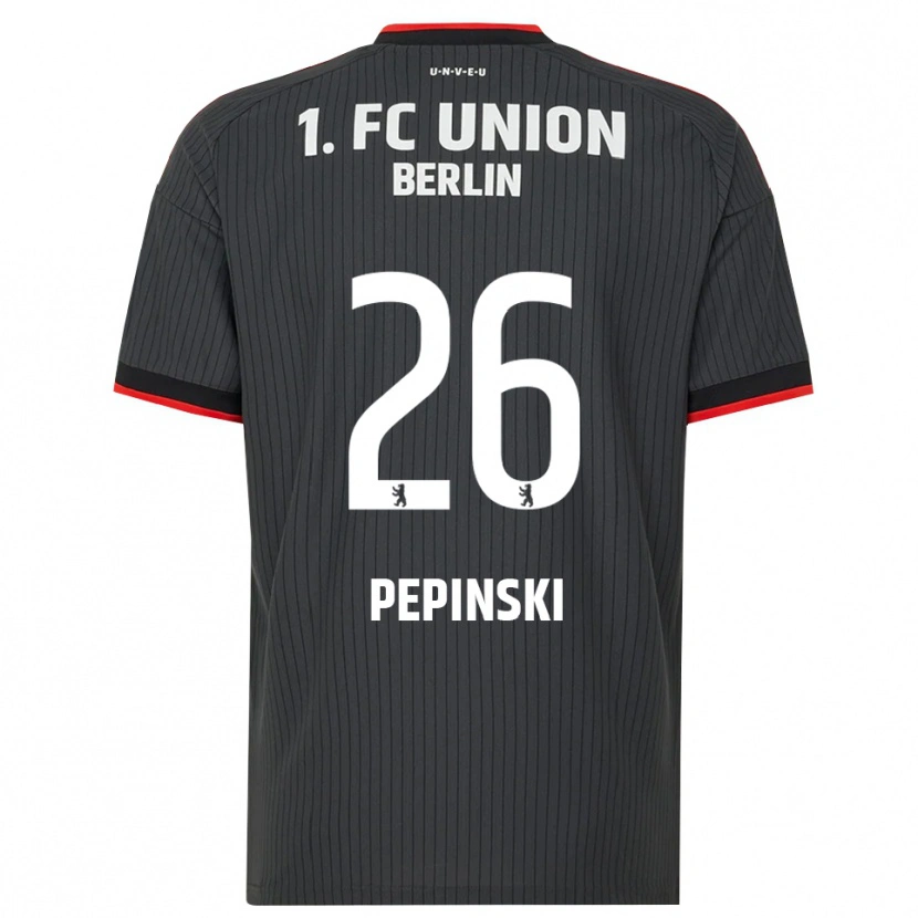DanxenレディースLouis Pepinski#26ブラック ホワイトレッドアウェイシャツ2026/27ジャージーユニフォーム
