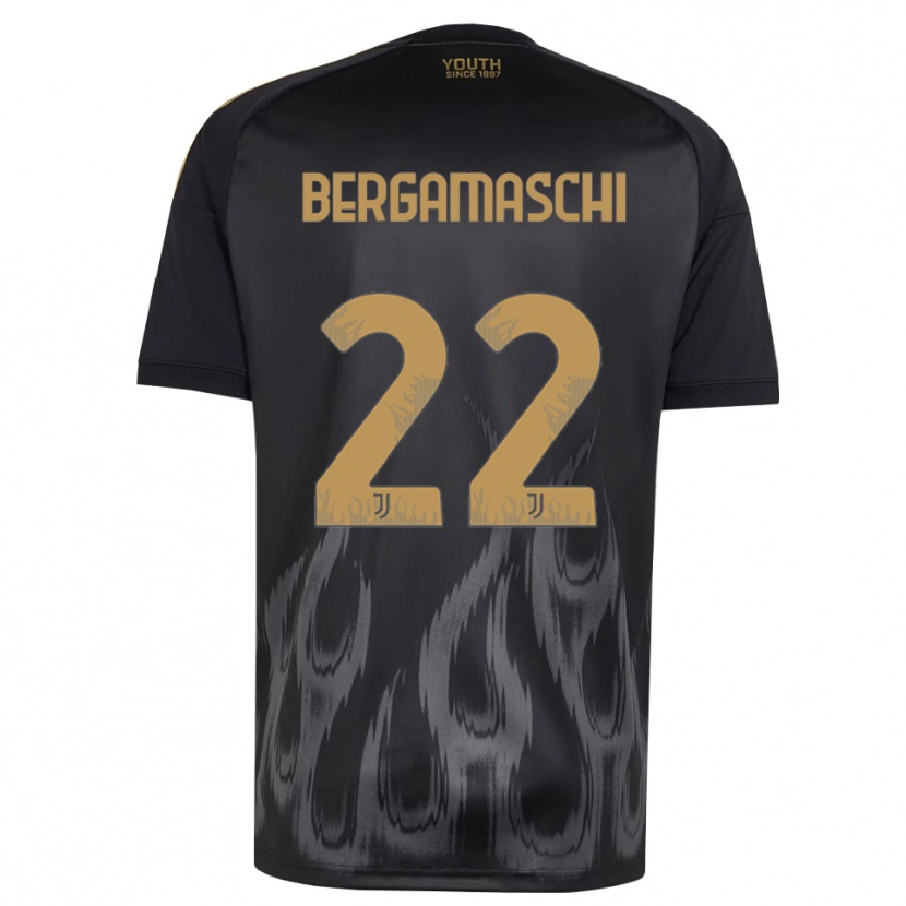 Danxenレディースヴァレンティーナ・ベルガマスキ#22ブラック ブラウンサードユニフォームシャツ2026/27ジャージーユニフォーム