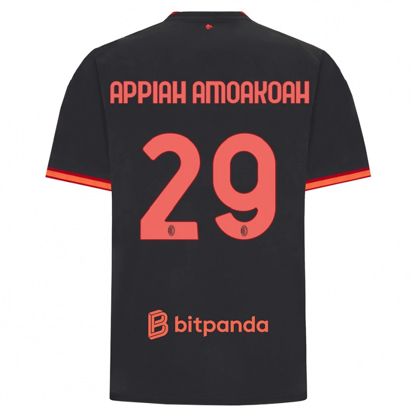 DanxenレディースKaren Appiah Amoakoah#29ブラック レッドサードユニフォームシャツ2026/27ジャージーユニフォーム