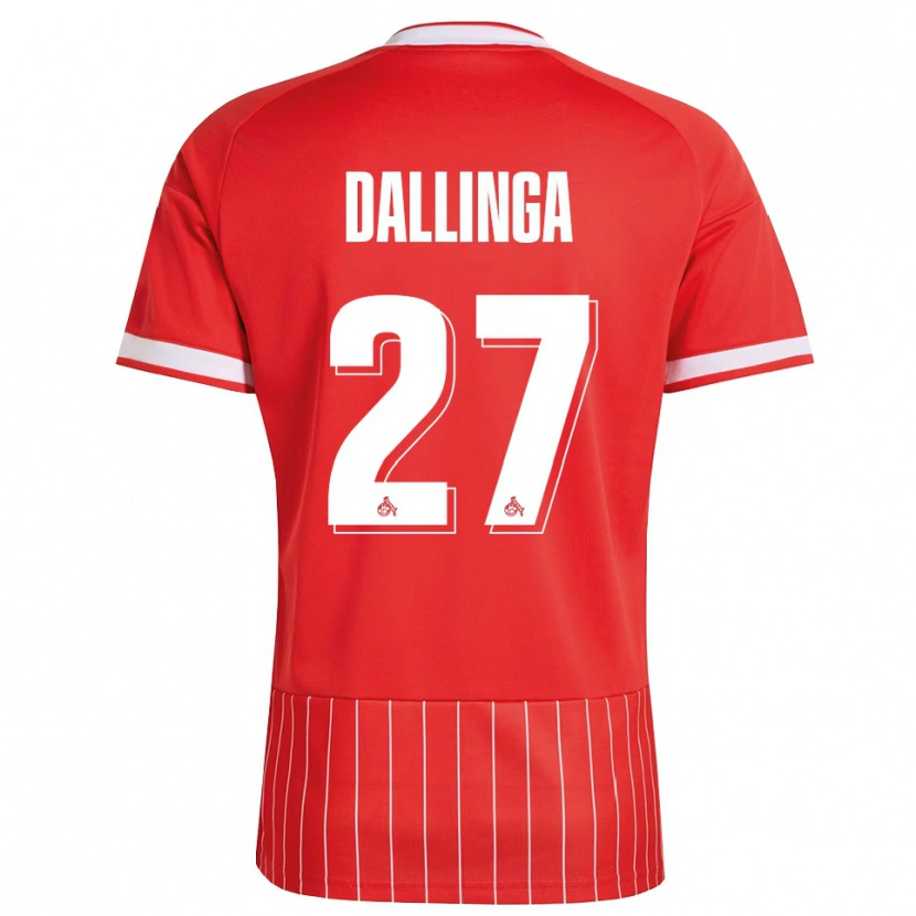 Danxenキッズタイス・ダリンガ#27レッド ホワイト グリーンアウェイシャツ2026/27ジャージーユニフォーム