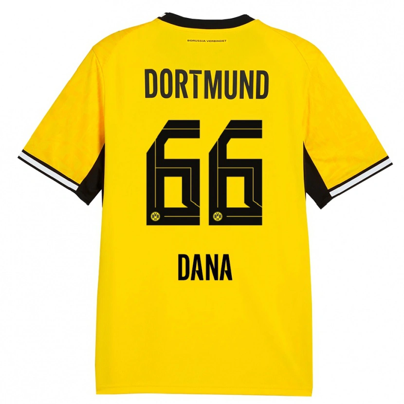 Danxenキッズブレックマン・ダナ#66イエロー ブラック ホワイトホームシャツ2026/27ジャージーユニフォーム