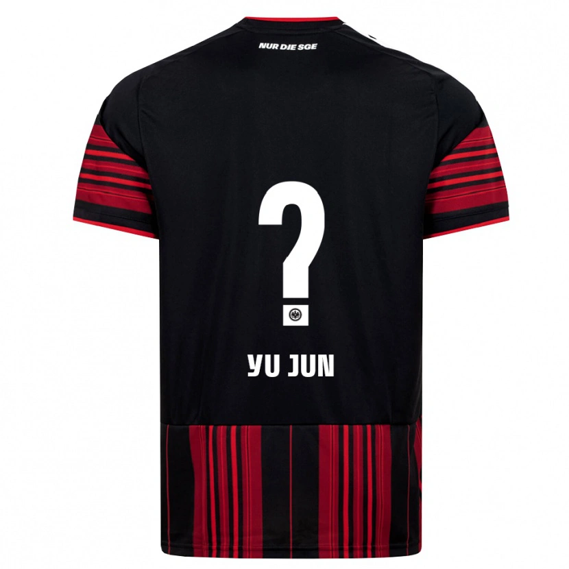 DanxenキッズYu-Jun Seo#0ブラック レッド ホワイトホームシャツ2026/27ジャージーユニフォーム