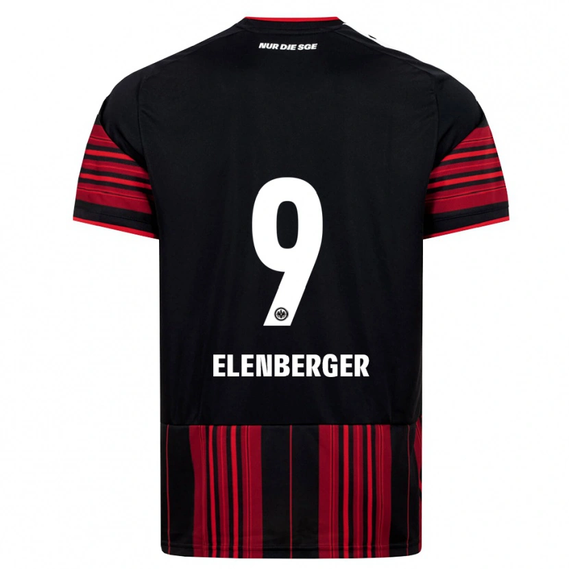 DanxenキッズSamuel Elenberger#9ブラック レッド ホワイトホームシャツ2026/27ジャージーユニフォーム