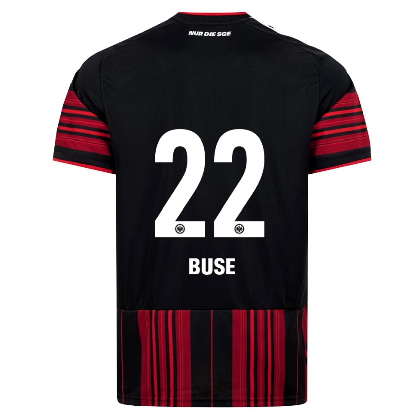 DanxenキッズGabriel Buse#22ブラック レッド ホワイトホームシャツ2026/27ジャージーユニフォーム