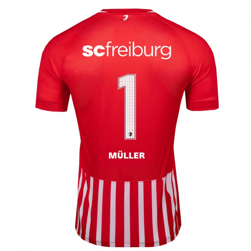 DanxenキッズPhilipp Müller#1レッド ホワイト ブラックホームシャツ2026/27ジャージーユニフォーム
