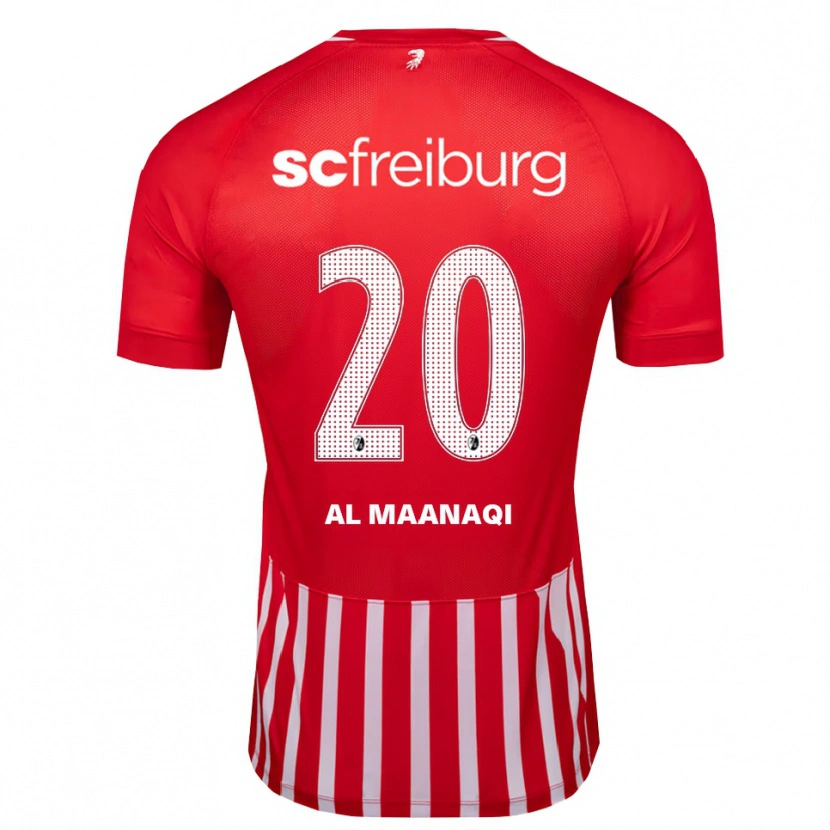 DanxenキッズJawad Al Maanaqi#20レッド ホワイト ブラックホームシャツ2026/27ジャージーユニフォーム