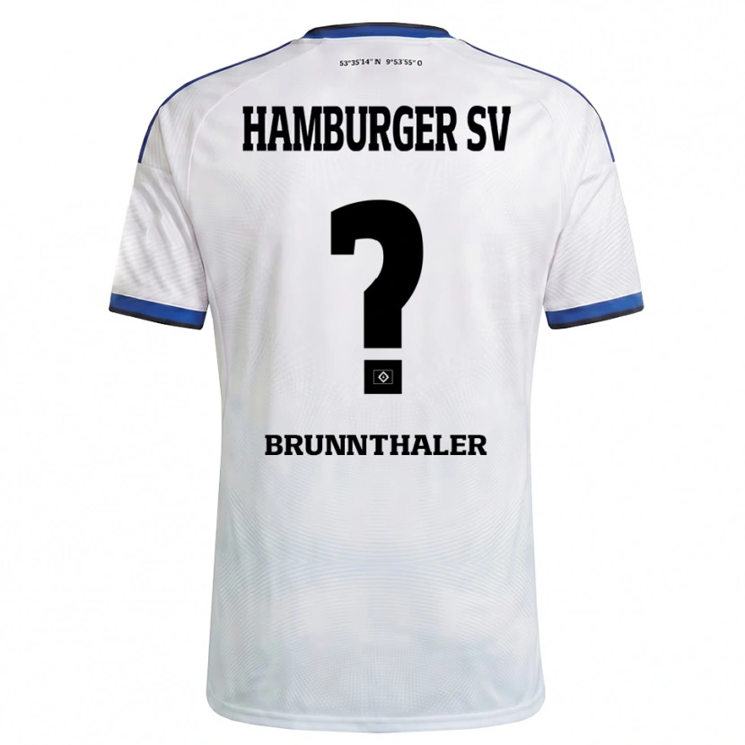 DanxenキッズMelanie Brunnthaler#0ホワイト ブラック ブルーホームシャツ2026/27ジャージーユニフォーム