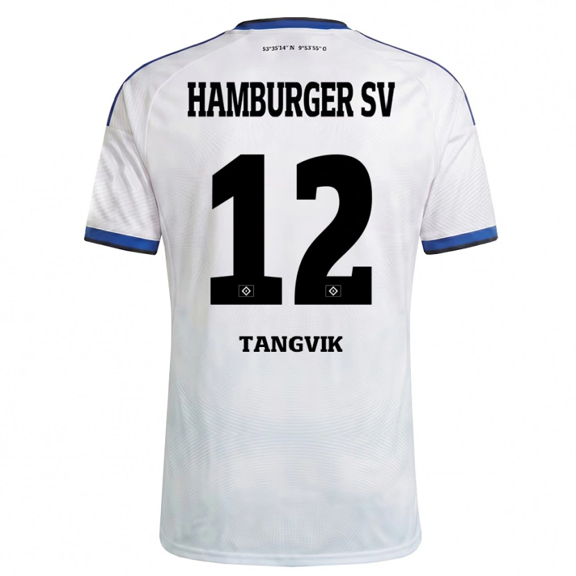 Danxenキッズサンデル・タンヴィック#12ホワイト ブラック ブルーホームシャツ2026/27ジャージーユニフォーム