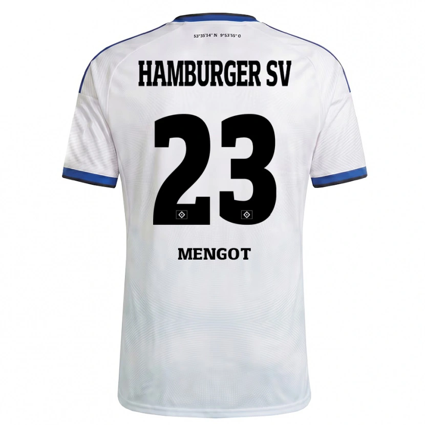 Danxenキッズあゆかよメンゴット#23ホワイト ブラック ブルーホームシャツ2026/27ジャージーユニフォーム