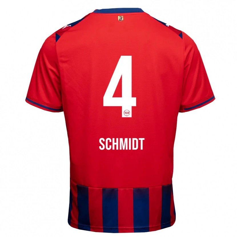 DanxenキッズLuke Schmidt#4ロイヤルブルー ホワイト レッドホームシャツ2026/27ジャージーユニフォーム