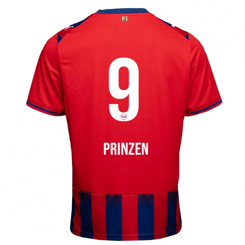 DanxenキッズMarlon Prinzen#9ロイヤルブルー ホワイト レッドホームシャツ2026/27ジャージーユニフォーム