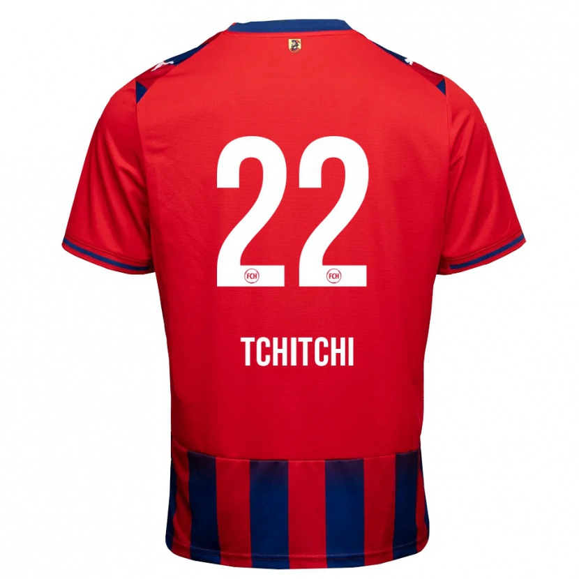 DanxenキッズDahrel Tchitchi#22ロイヤルブルー ホワイト レッドホームシャツ2026/27ジャージーユニフォーム