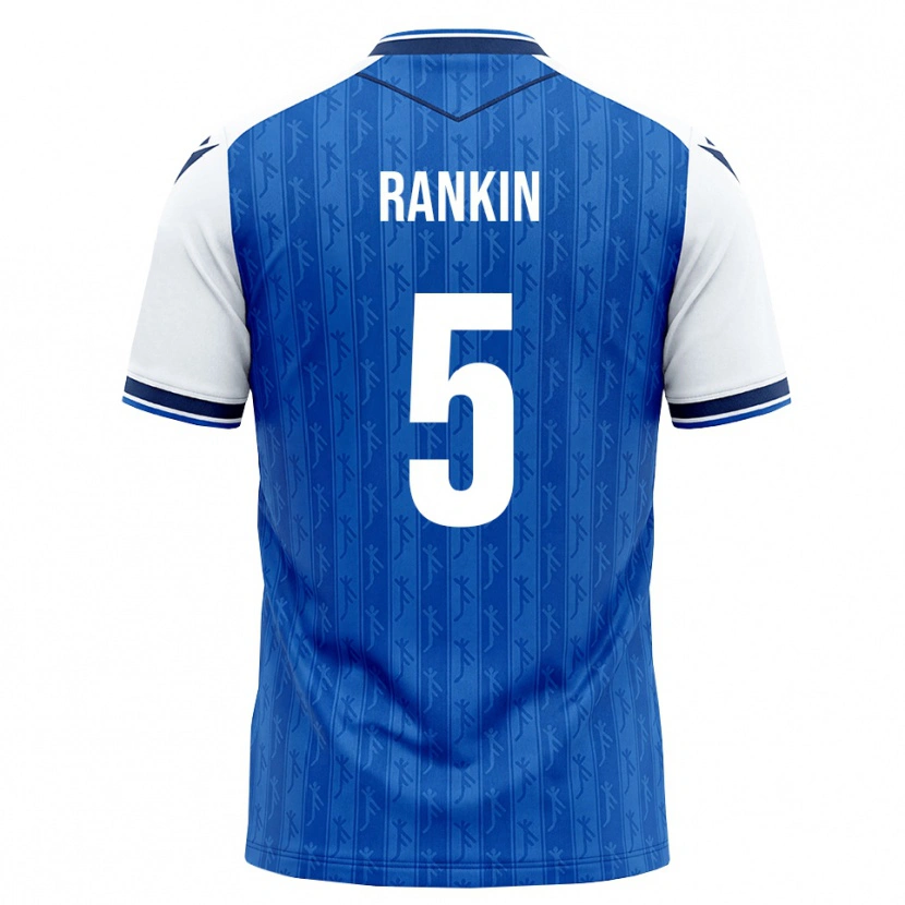 Danxenキッズジャミラ・ランキン#5ロイヤルブルー ホワイトホームシャツ2026/27ジャージーユニフォーム