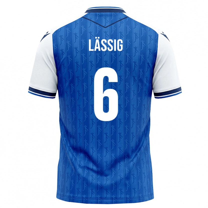 DanxenキッズValentin Lässig#6ロイヤルブルー ホワイトホームシャツ2026/27ジャージーユニフォーム