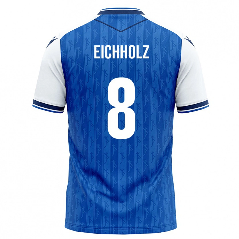DanxenキッズDamian Eichholz#8ロイヤルブルー ホワイトホームシャツ2026/27ジャージーユニフォーム