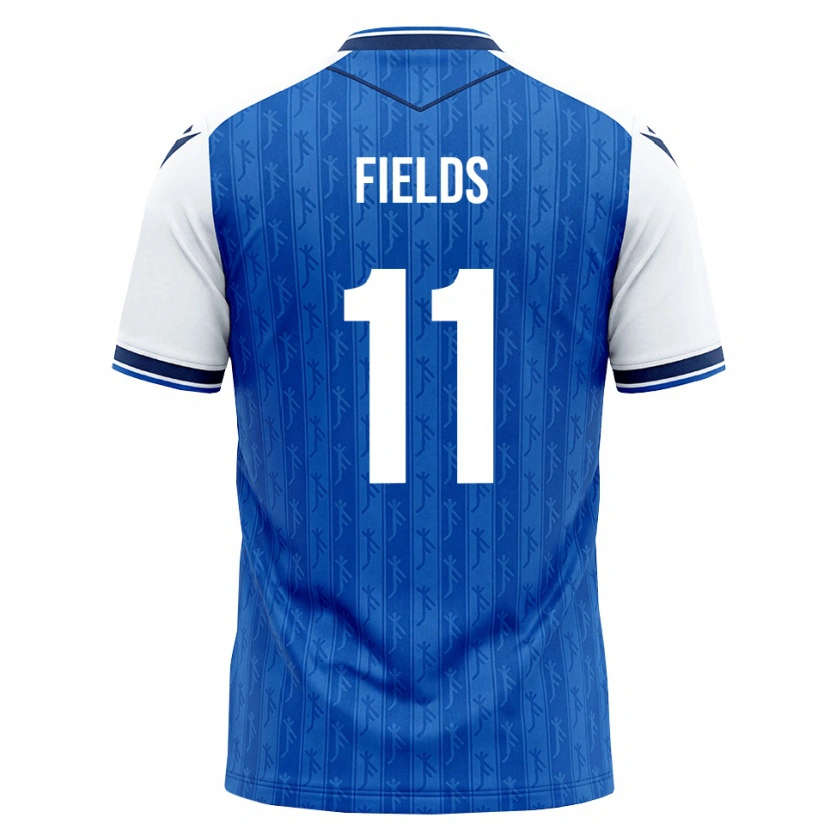 DanxenキッズJykese Fields#11ロイヤルブルー ホワイトホームシャツ2026/27ジャージーユニフォーム