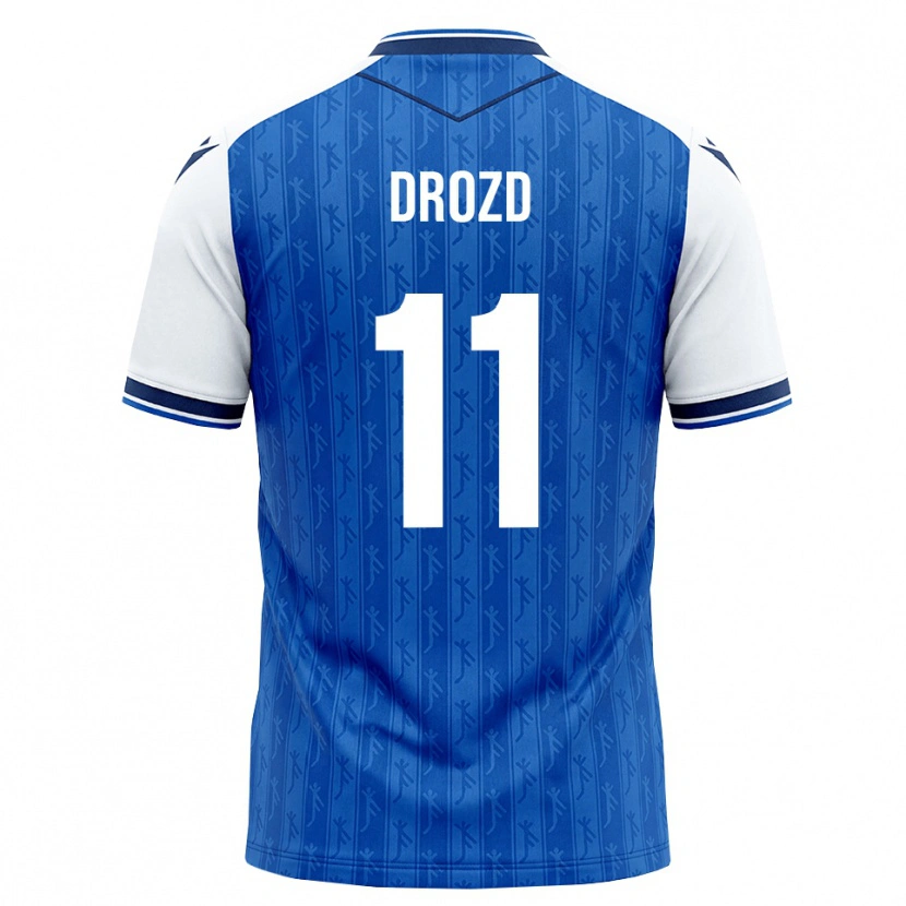 DanxenキッズNikita Drozd#11ロイヤルブルー ホワイトホームシャツ2026/27ジャージーユニフォーム