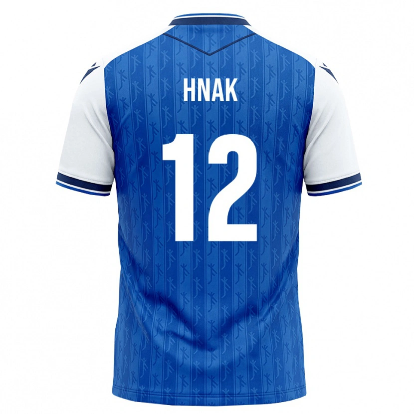 DanxenキッズAnwar Hnak#12ロイヤルブルー ホワイトホームシャツ2026/27ジャージーユニフォーム
