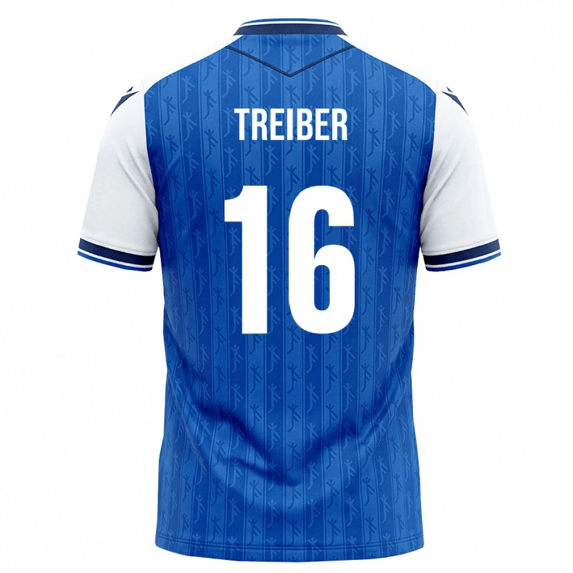 DanxenキッズJulian Treiber#16ロイヤルブルー ホワイトホームシャツ2026/27ジャージーユニフォーム