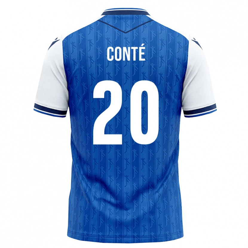 DanxenキッズBambasé Conté#20ロイヤルブルー ホワイトホームシャツ2026/27ジャージーユニフォーム