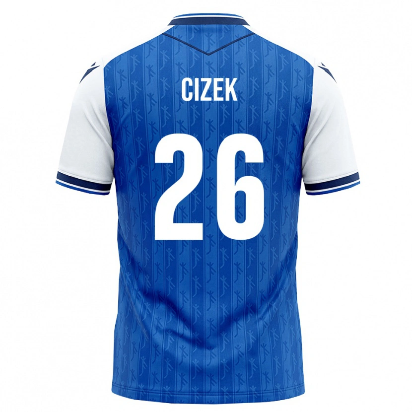 Danxenキッズクリストフ・シゼック#26ロイヤルブルー ホワイトホームシャツ2026/27ジャージーユニフォーム