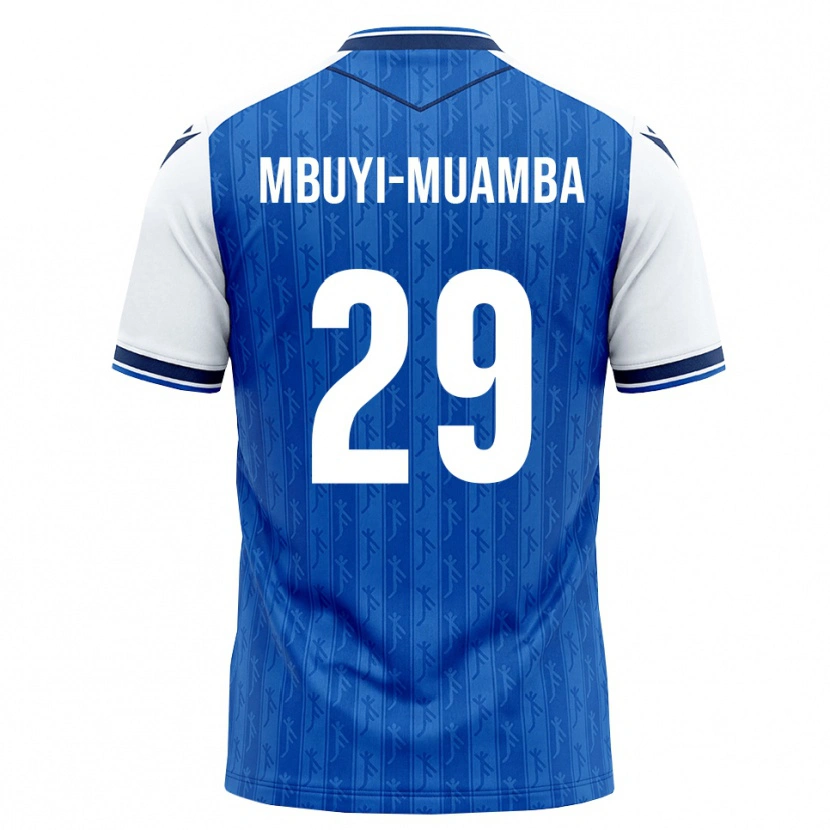 DanxenキッズHubert Mbuyi-Muamba#29ロイヤルブルー ホワイトホームシャツ2026/27ジャージーユニフォーム