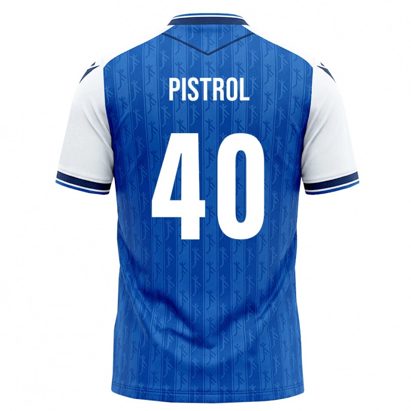 DanxenキッズSantino Pistrol#40ロイヤルブルー ホワイトホームシャツ2026/27ジャージーユニフォーム