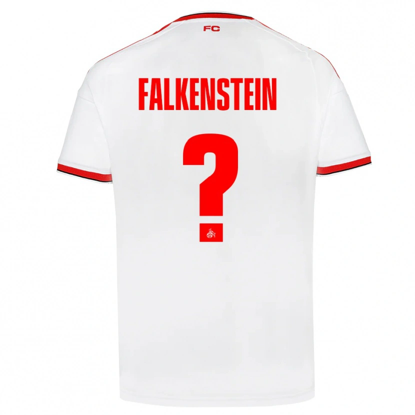 DanxenキッズEmilio Falkenstein#0ホワイト レッド ブラックホームシャツ2026/27ジャージーユニフォーム