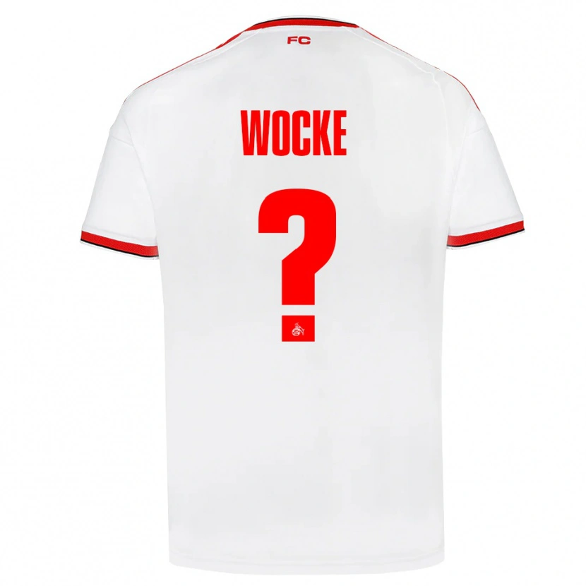DanxenキッズLukas Wocke#0ホワイト レッド ブラックホームシャツ2026/27ジャージーユニフォーム