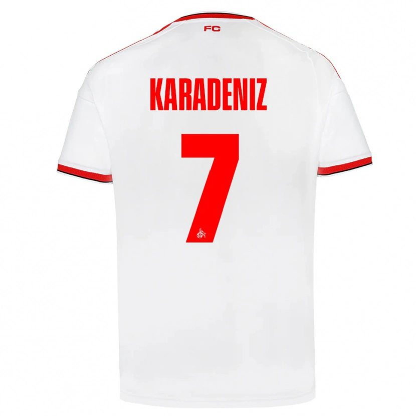 DanxenキッズThierry Karadeniz#7ホワイト レッド ブラックホームシャツ2026/27ジャージーユニフォーム