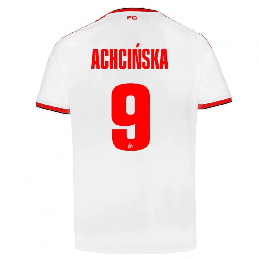 DanxenキッズAdriana Achcińska#9ホワイト レッド ブラックホームシャツ2026/27ジャージーユニフォーム