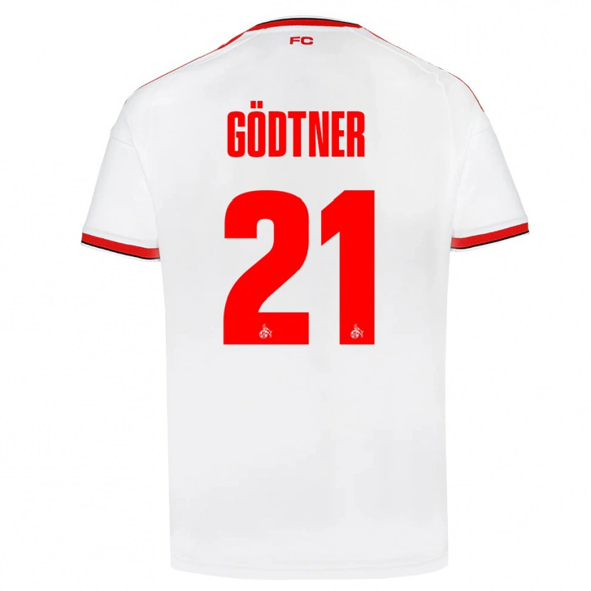 DanxenキッズMatteo Gödtner#21ホワイト レッド ブラックホームシャツ2026/27ジャージーユニフォーム