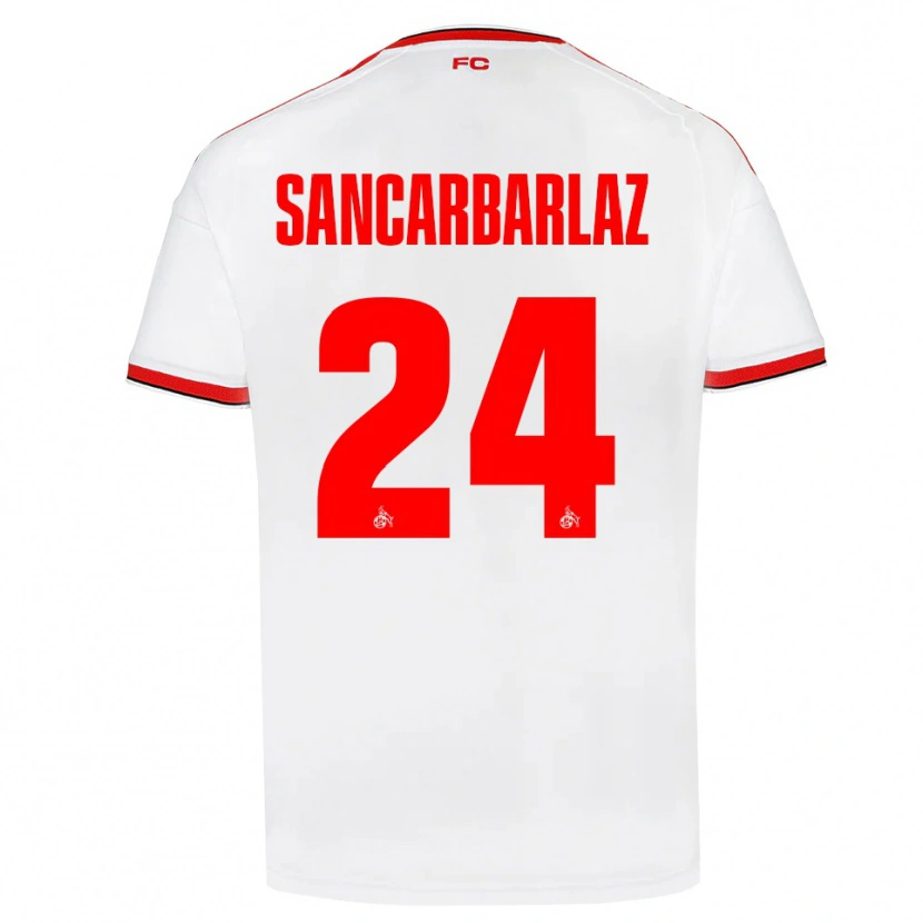 DanxenキッズKeyhan Sancarbarlaz#24ホワイト レッド ブラックホームシャツ2026/27ジャージーユニフォーム