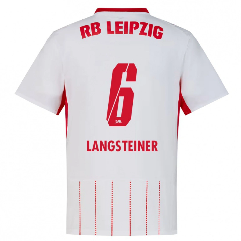 DanxenキッズToni Langsteiner#6レッド ホワイト イエローホームシャツ2026/27ジャージーユニフォーム