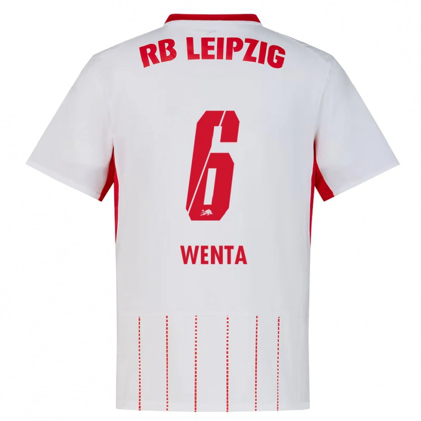 DanxenキッズJulian Wenta#6レッド ホワイト イエローホームシャツ2026/27ジャージーユニフォーム