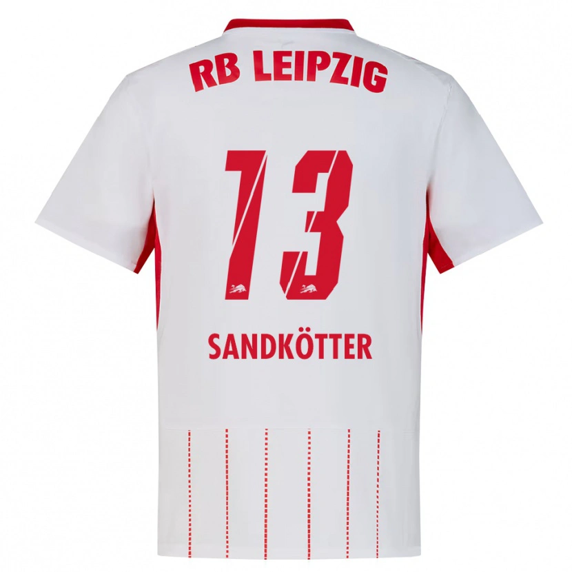 DanxenキッズConstantin Sandkötter#13レッド ホワイト イエローホームシャツ2026/27ジャージーユニフォーム