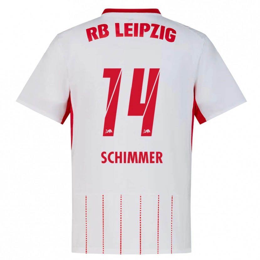 DanxenキッズMarleen Schimmer#14レッド ホワイト イエローホームシャツ2026/27ジャージーユニフォーム