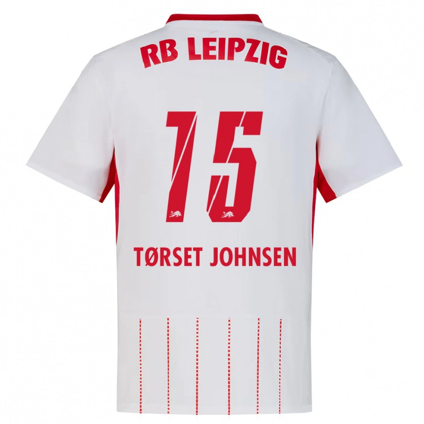 DanxenキッズPatrik Tørset Johnsen#15レッド ホワイト イエローホームシャツ2026/27ジャージーユニフォーム