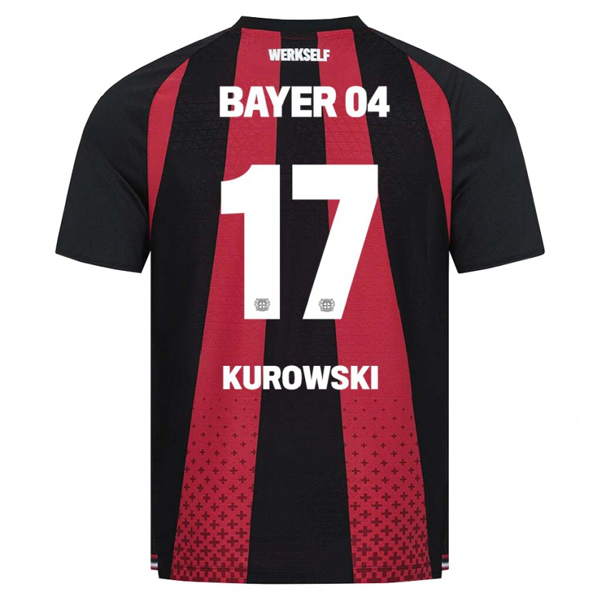 DanxenキッズJulien Kurowski#17ブラック ホワイト レッドホームシャツ2026/27ジャージーユニフォーム