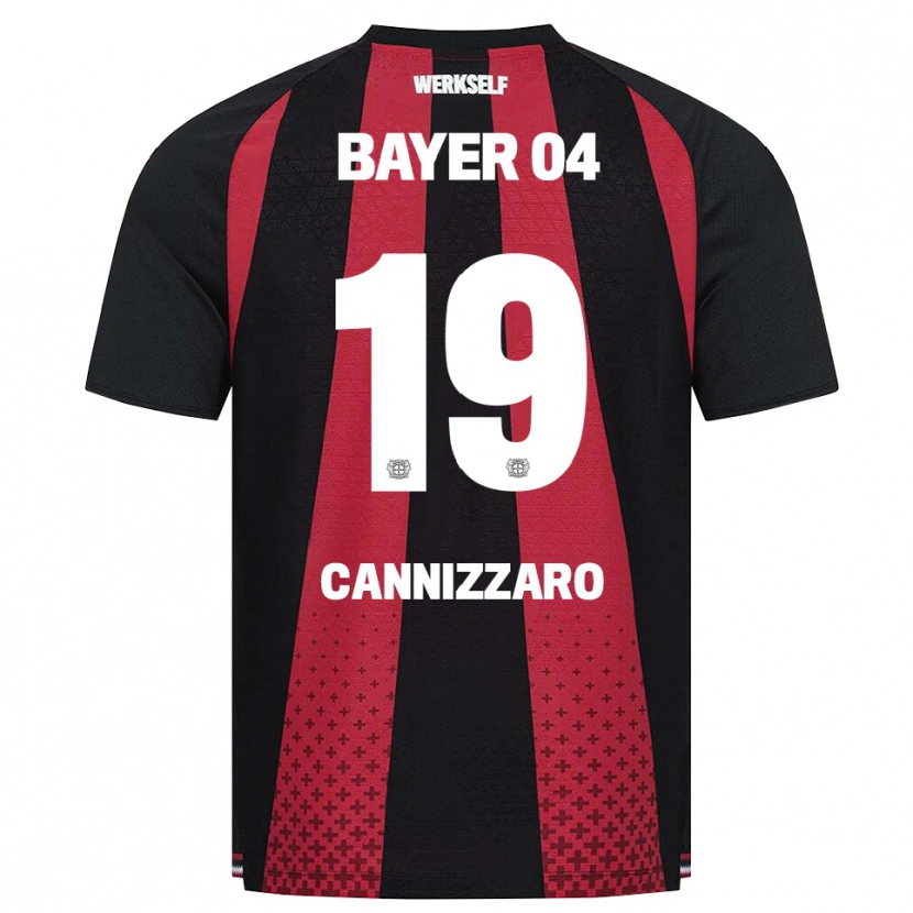 DanxenキッズSimone Cannizzaro#19ブラック ホワイト レッドホームシャツ2026/27ジャージーユニフォーム
