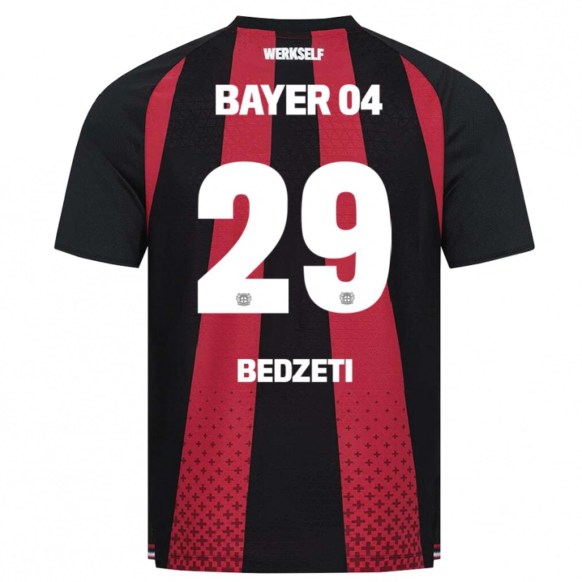 DanxenキッズValon Bedzeti#29ブラック ホワイト レッドホームシャツ2026/27ジャージーユニフォーム